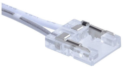 Εικόνα της One End Connector Λευκό Wire 8mm Για COB Strip    