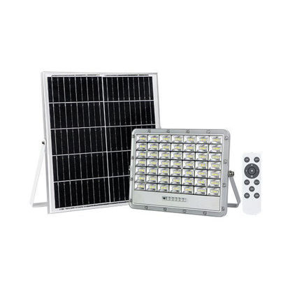 Εικόνα της Προβολέας Γκρί Led SMD με Ηλιακό Πάνελ 20W IP65 CCT Optonica